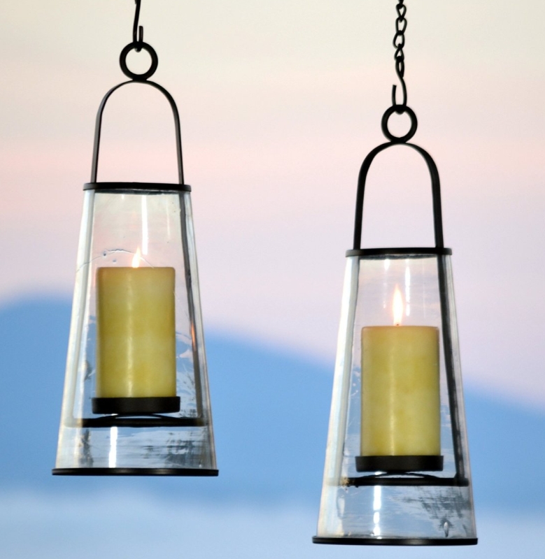 Hanging Patio Deck Candle Holder Lantern