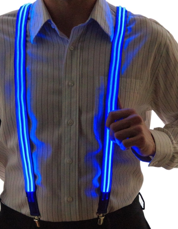 Men's Light Up LED Stripe Suspenders