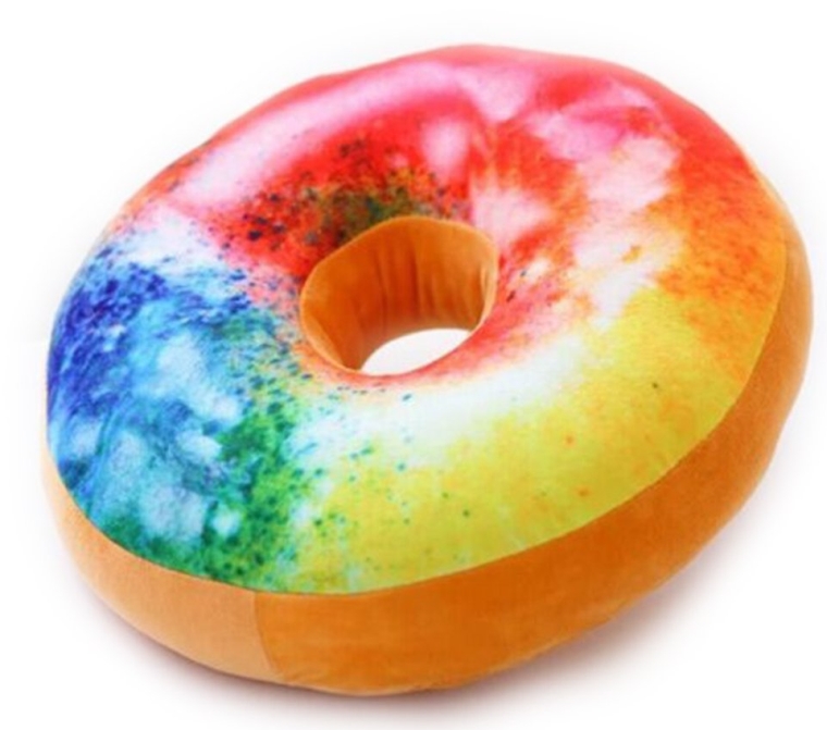 Rainbow Doughnuts Microbead Pillow