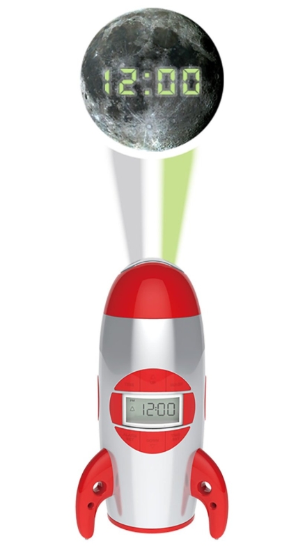 Rocket Ship Projection Alarm Clock