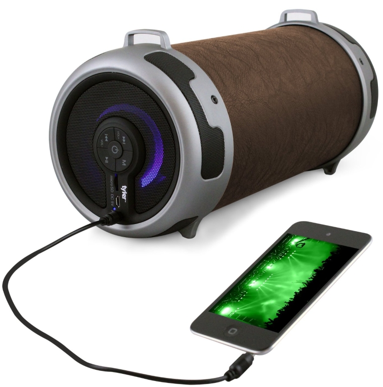 Tyler Portable Wireless Bluetooth Stereo Cylinder Speaker