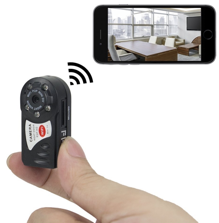 Mini Portable P2P WiFi IP Camera IndoorOutdoor HD DV Hidden Spy Camera Video Recorder
