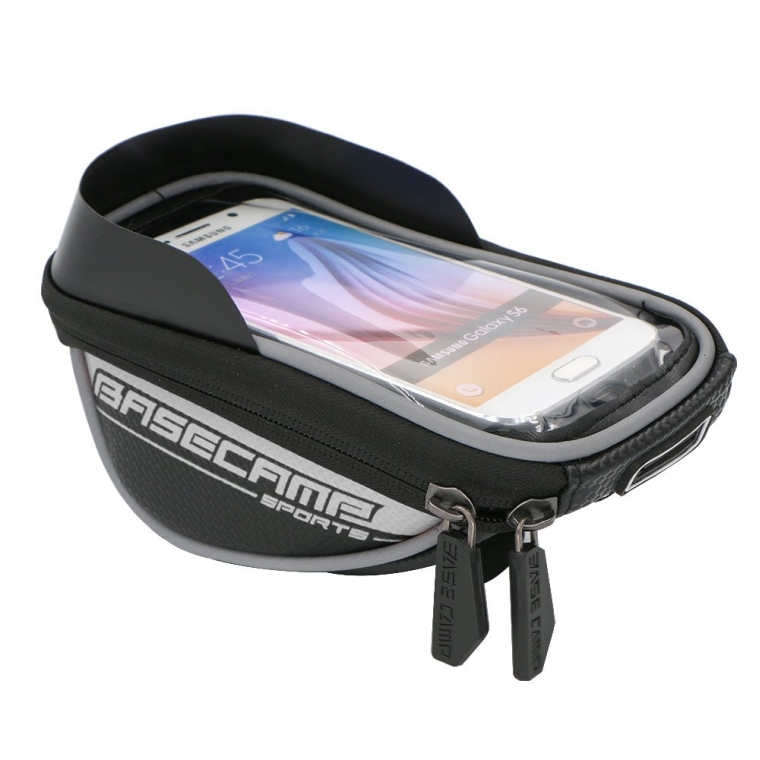 Waterproof Touch Screen Dual Zipper 2.5L Capacity Mountain Bike Road Bicycle Cycling Front Frame Bag