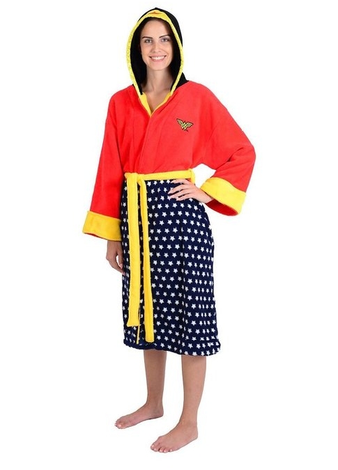 Wonder Woman Adult Hooded Fleece Robe