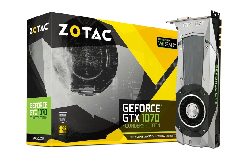ZOTAC GeForce GTX 1070 Founders Edition Graphics Card