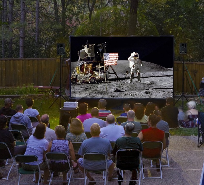 12-Foot Backyard Theater System w Optoma 720p Projector+WiFi