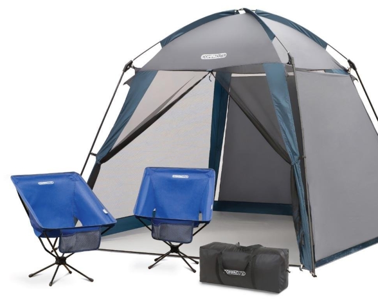 Deluxe Screened Shelter & 2 Chair Set