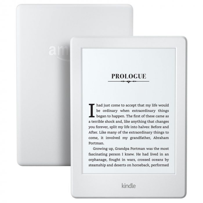 Kindle E-reader – White, 6 Glare-Free Touchscreen Display