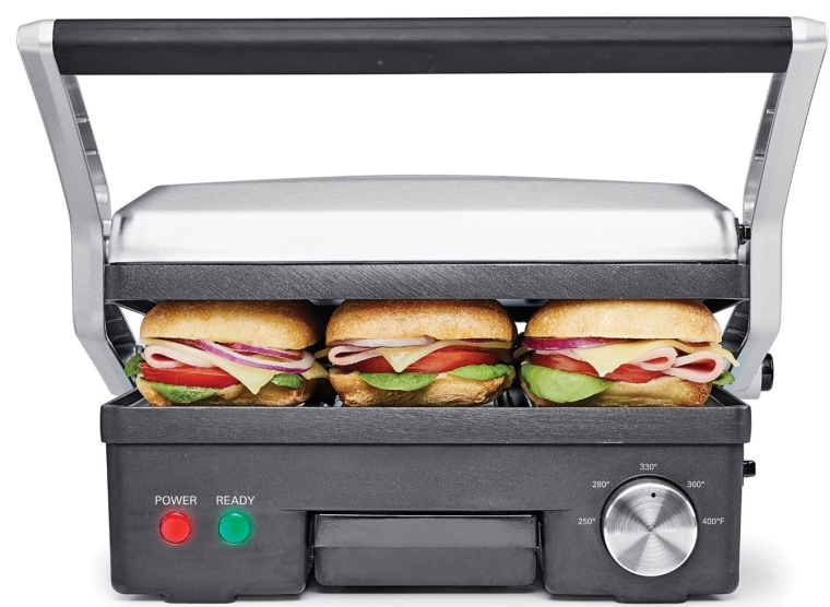 4-in-1 Contact Grill Griddle and Panini Press