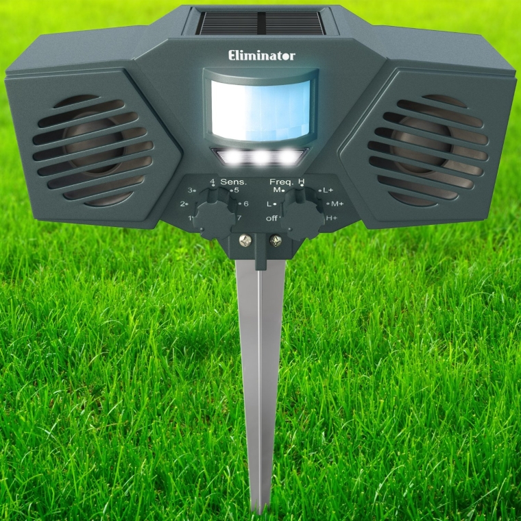 Eliminator™ Advanced Electronic Solar Energy Outdoor Animal and Rodent Pest Repeller