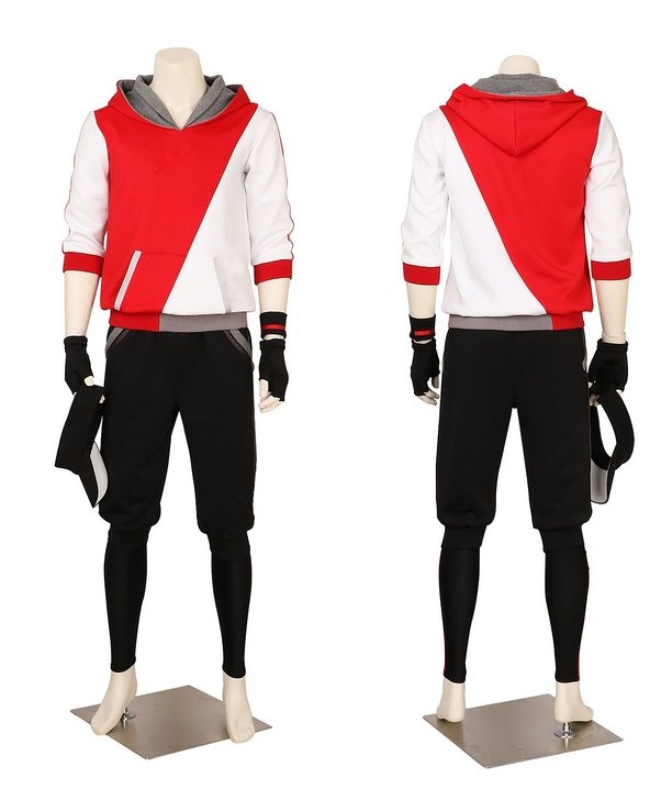 Men's Pokemon Go Trainer Team Valor Instinct Mystic Cosplay Costume