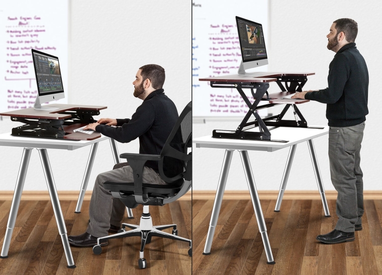 Preassembled Height Adjustable Sit  Stand Elevating Desktop