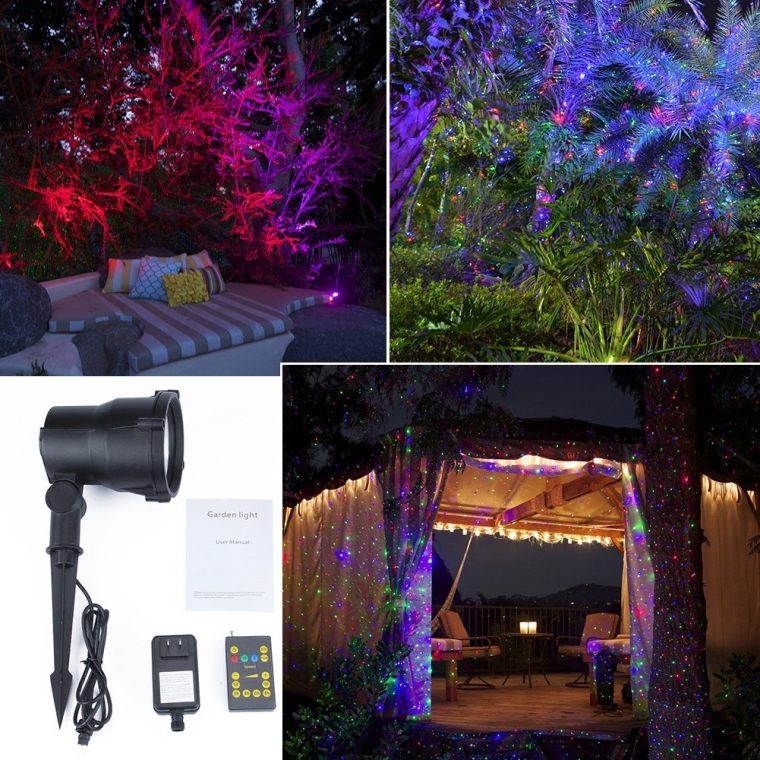 RGB Romantic Waterproof Outdoor Decorative Landscape Lawn Light Tree Light