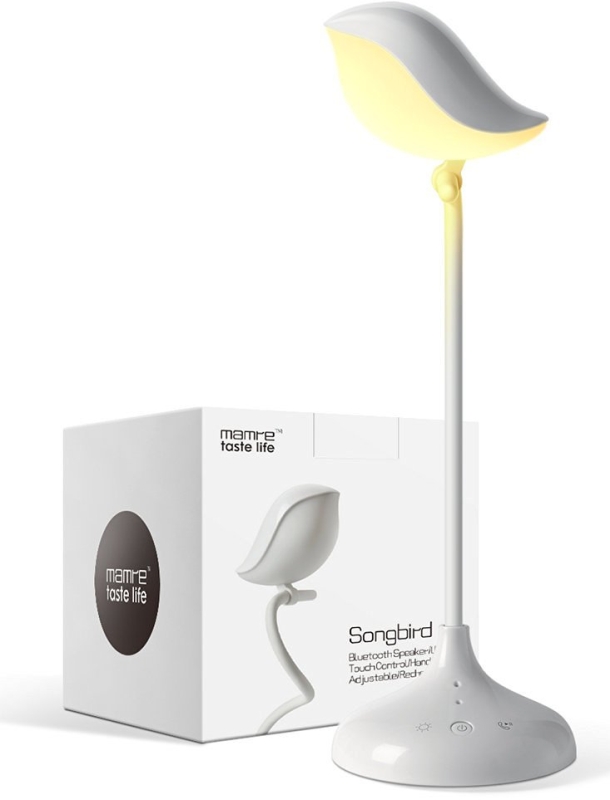 Songbird Adjustable Desk Lamp with Wireless Bluetooth Speaker
