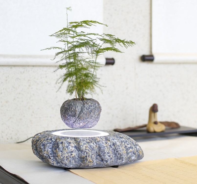 magnetic levitation air bonsai Suspension flower