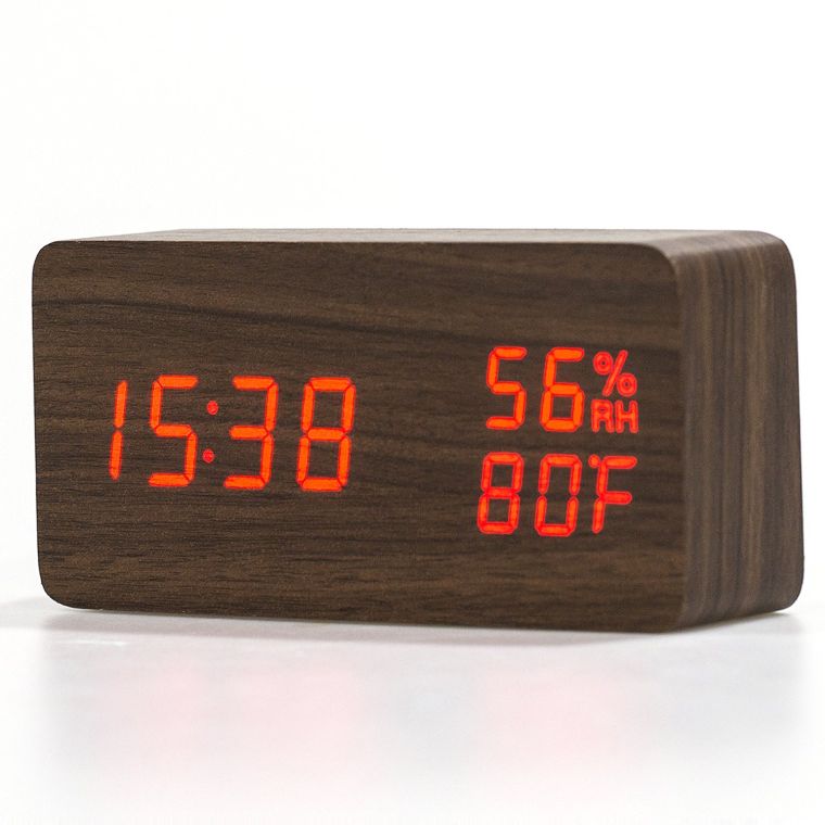 multi-function-wood-clock