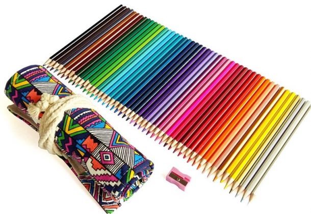 Coloring Pencils for Adults Kids Art Supply Colored Organizer Drawing ...