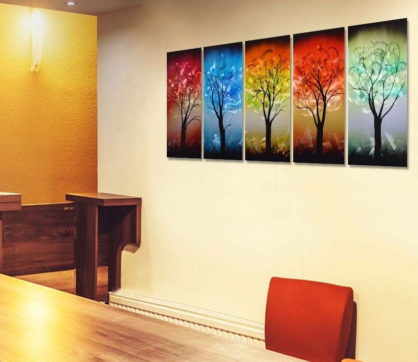 colorful-tree-metal-wall-art-decor