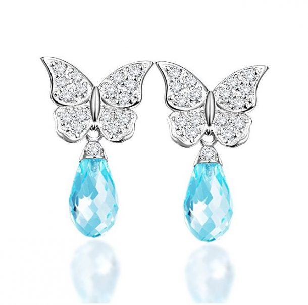 Jewelry Butterfly Dangle Earrings 0982