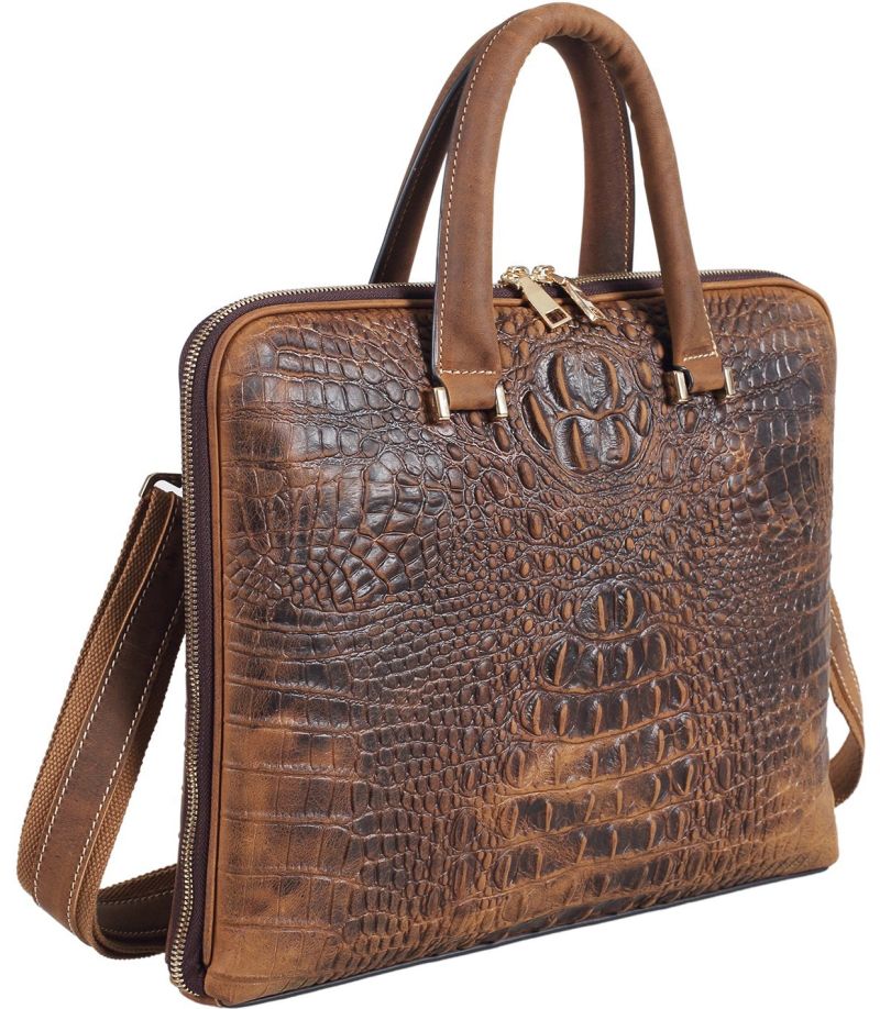 polare-luxury-alligator-crocodile-style-cowhide-leather-slim-business-case-briefcase-handbag