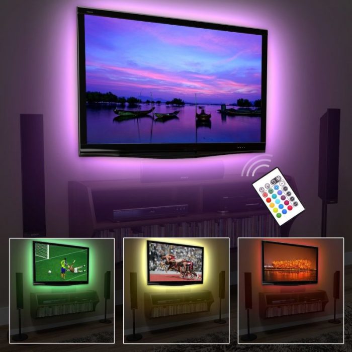 USB LED RGB Strip Lights TV Backlight Kit