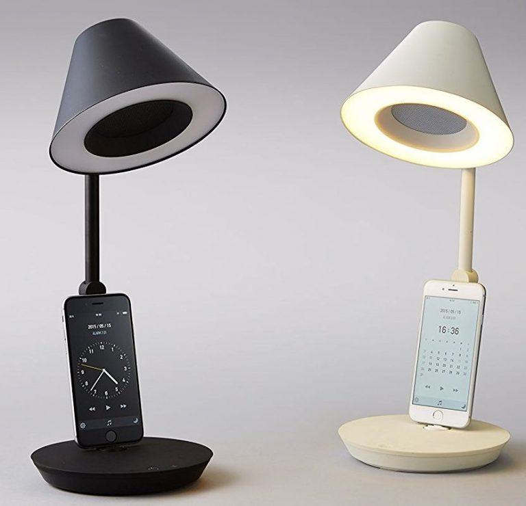 iPhone and iPad Lightning Charging Dock with Speaker & Desk Lamp with