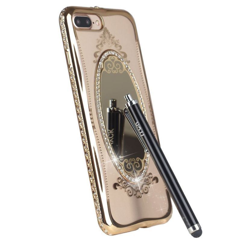 glass-mirror-crystal-clear-soft-flexible-tpu-rubber-bumper-diamond-bling-rhinestone-electroplate-frame-protective-luxury-makeup-case-cover-for-iphone-7-plus-5-5inch