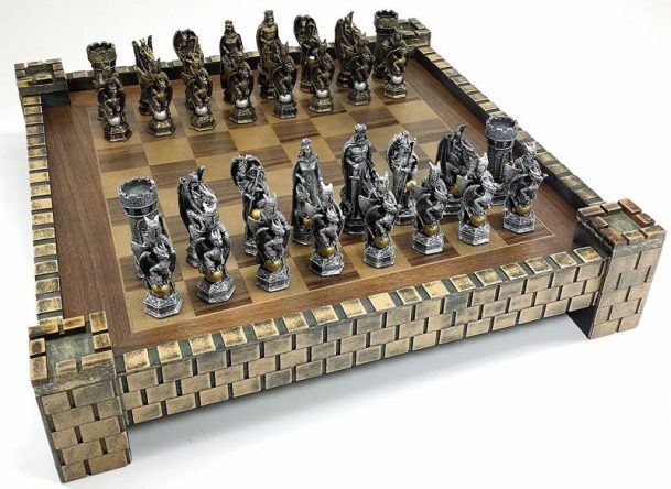 Medieval Times Dragon Fantasy Chess Set
