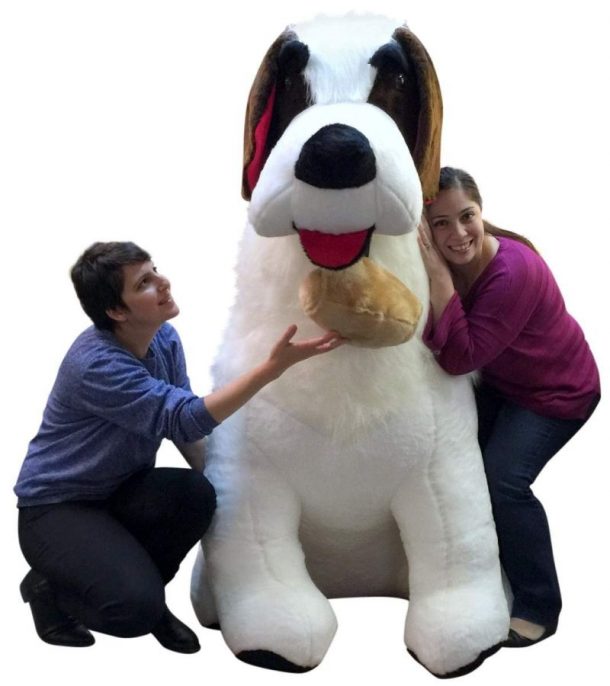 life size st bernard stuffed animal