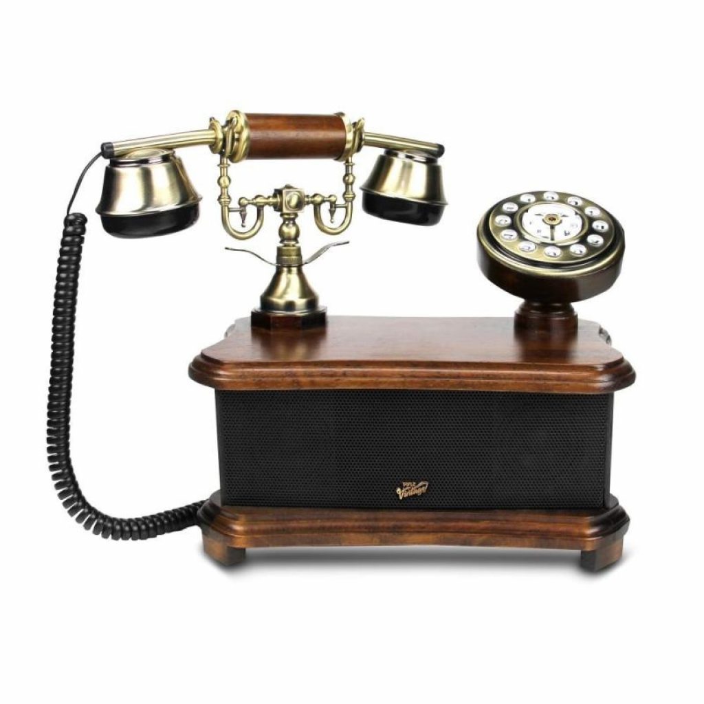 Retro Vintage Antique Style Phone Dial Desk Telephone With Bluetooth ...