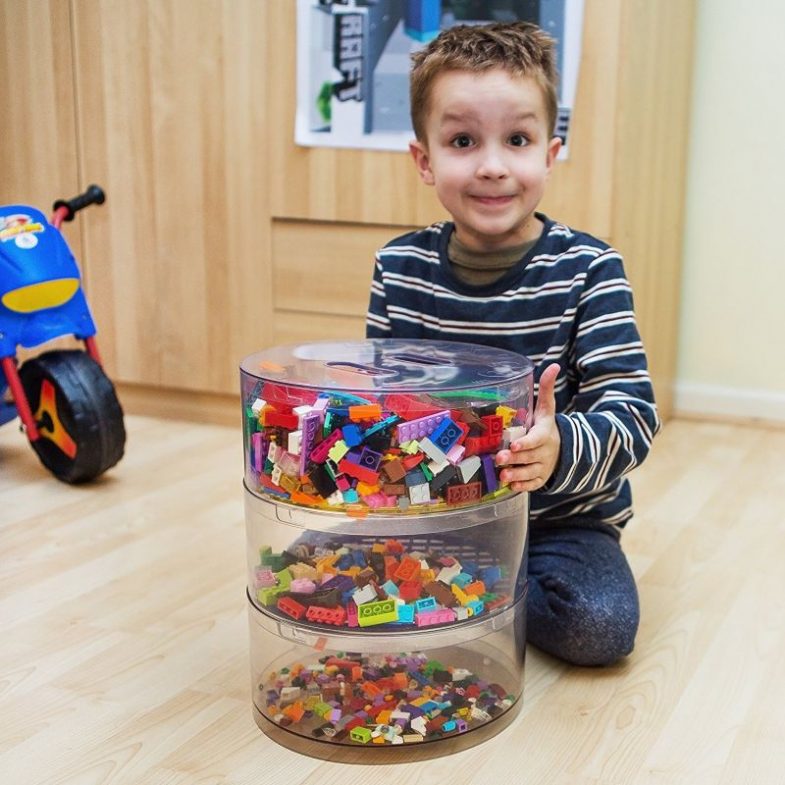 clear lego bins