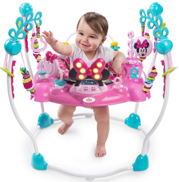 minnie mouse peekaboo activity jumper walmart