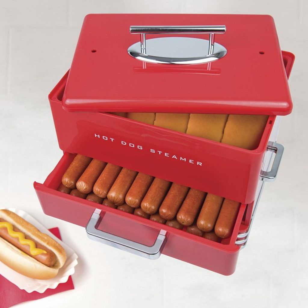 Nostalgia Diner Style Hot Dog Steamer