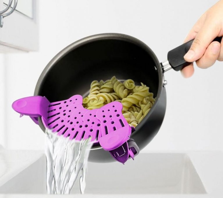 Food Strainers Clip On Strainer Home Creative Noodle Filter And Pot 