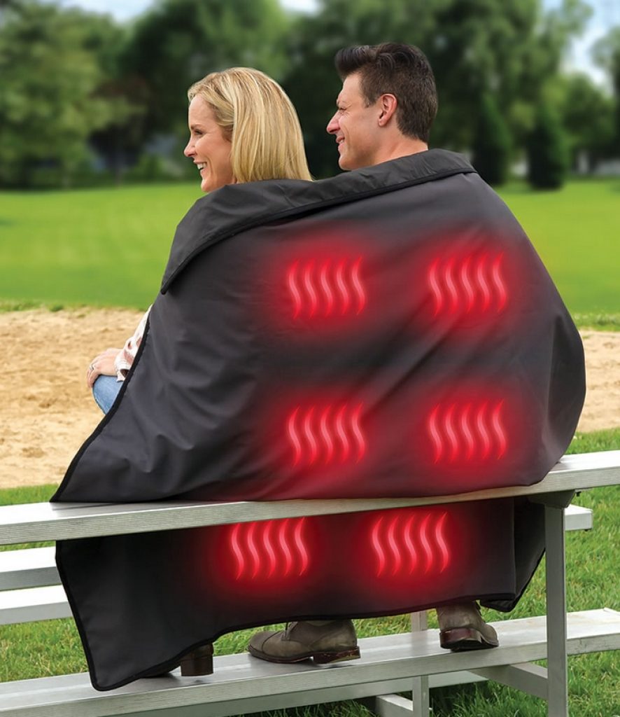 The Cordless Heated Stadium Blanket