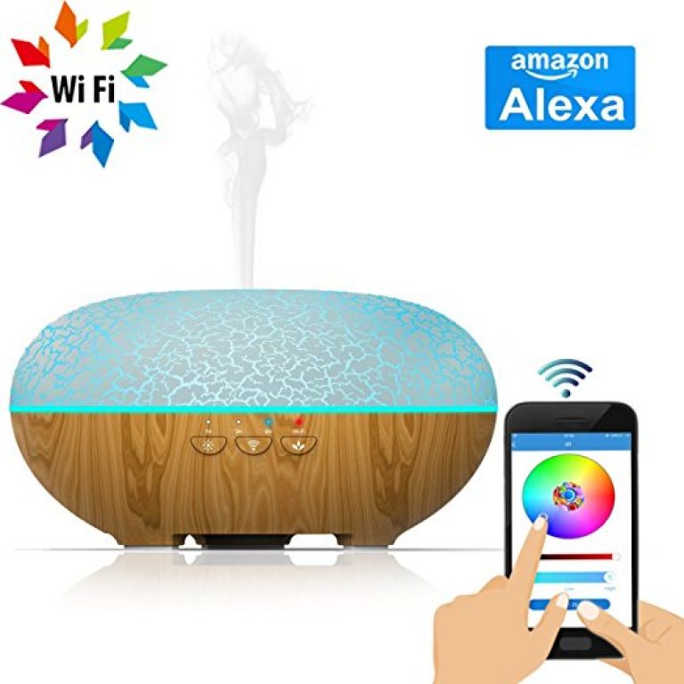 Ultrasonic Aroma Essential Oil Diffuser, Okela Smart WiFi Humidifier Works with Alexa and Phone App