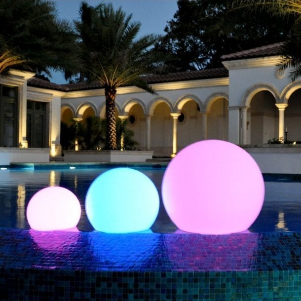 LED Floating color sphere pool float