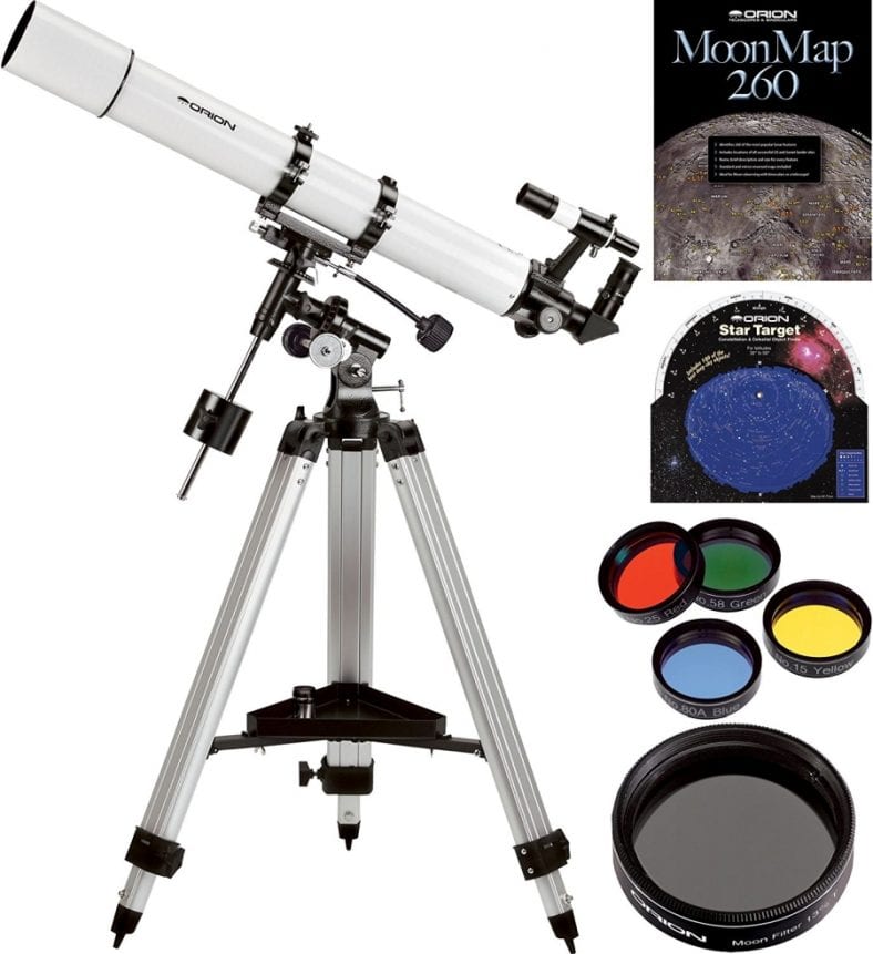 Orion AstroView 90mm EQ Refractor Telescope Kit Orion Astroview 90mm Eq Refractor Planetary Telescope