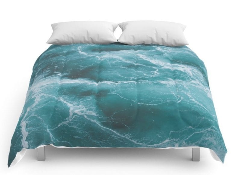 Society6 Electric Ocean Comforters King