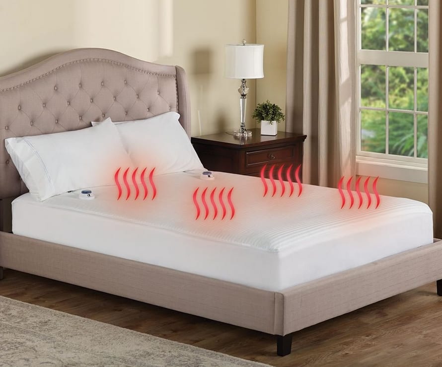 split wueen heated mattress pad