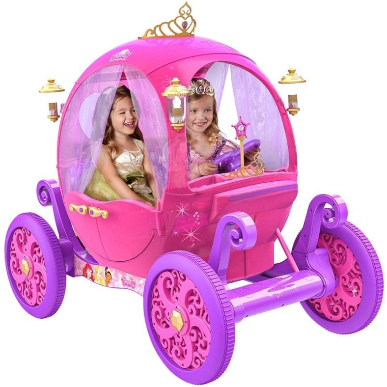 Disney Princess Carriage RideOn with Light and Sound Effect