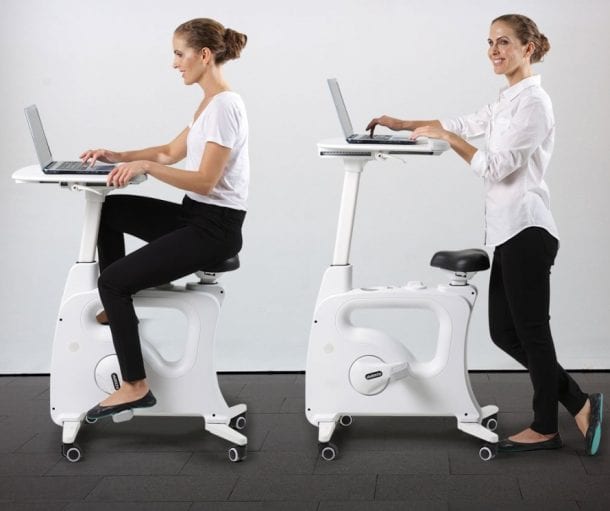 flexispot adjustable exercise bike desk