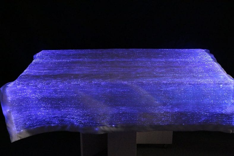 RGB LED Light up Banquet Table Covers Fiber Optic Carnival Tablecloth