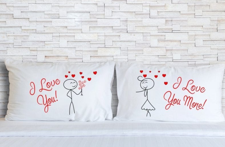 Embroidered Pillowcases for Couples