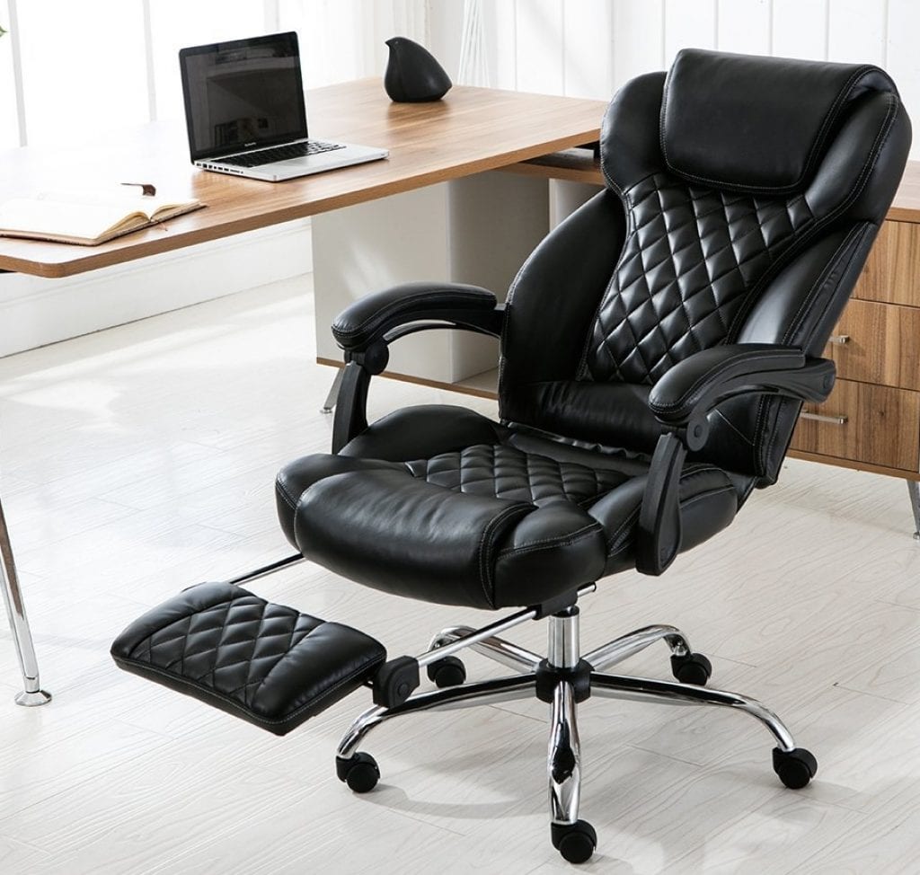 Reclining Office Chair With Footrest 1024x974 