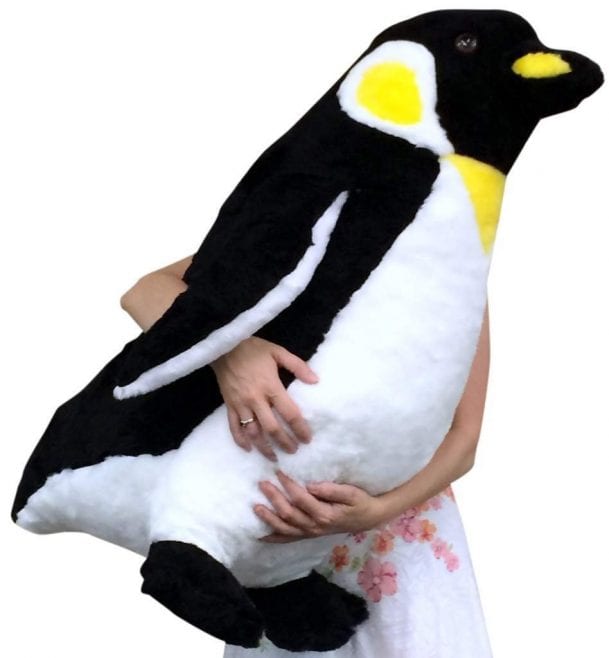 large penguin stuffed animal