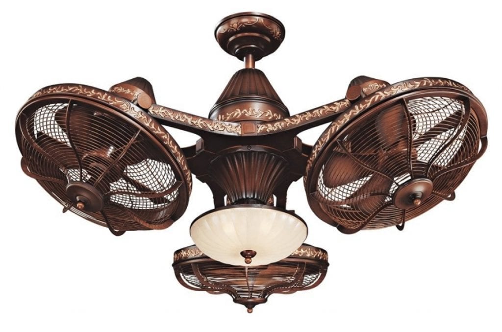Esquire Rich Bronze Finish 3Head Ceiling Fan