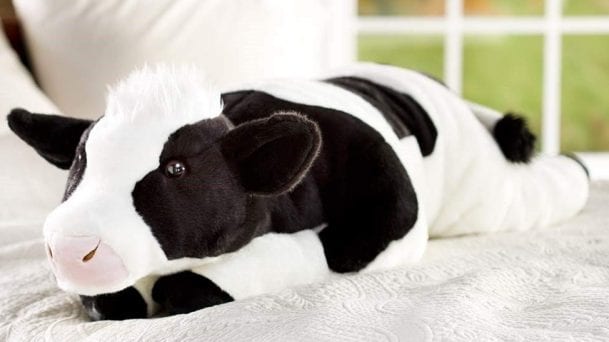 cuddly cow oversized body pillow