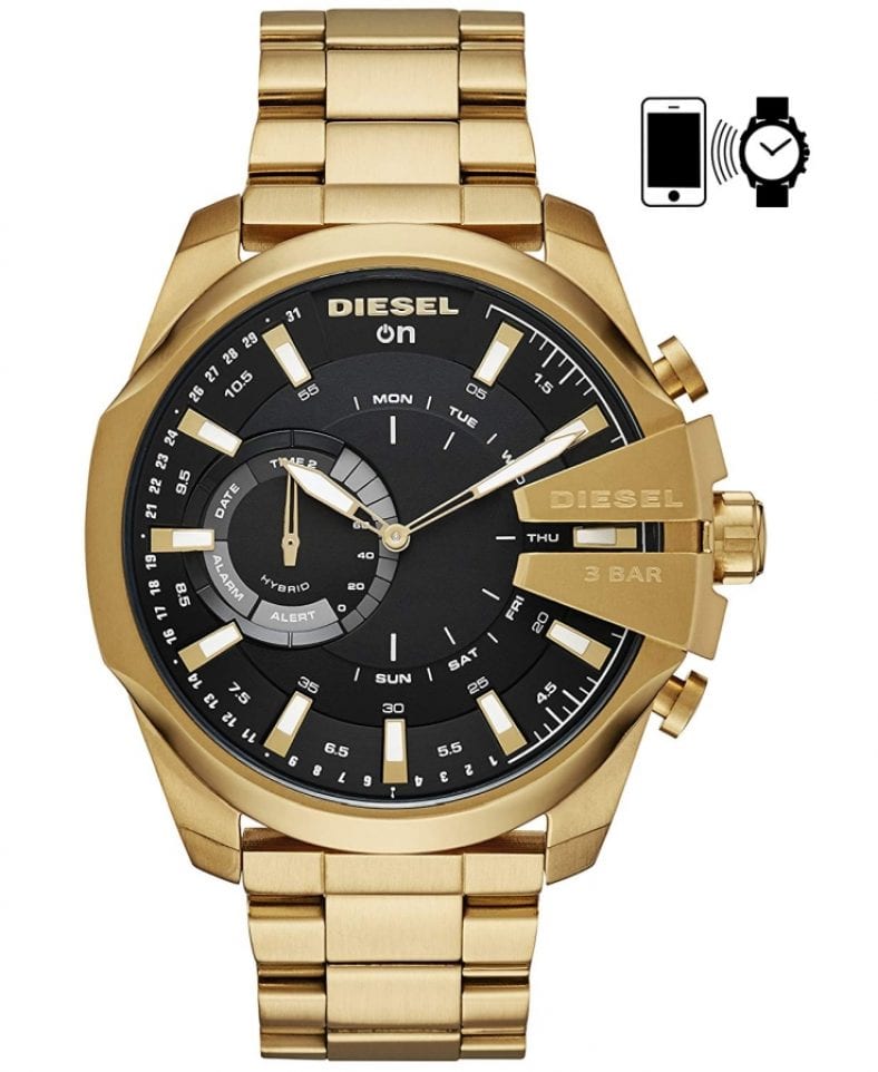 diesel smart watch gold