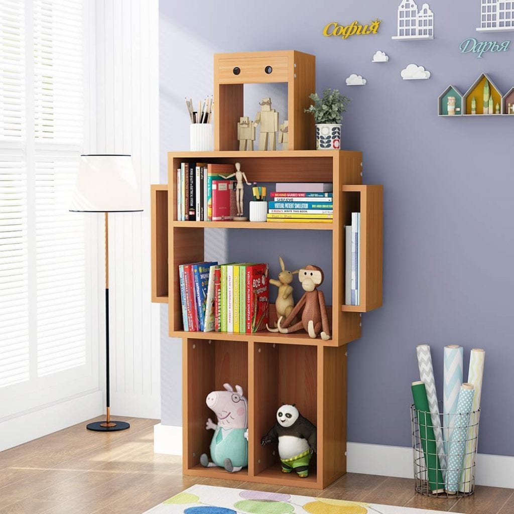 LITTLE TREE 4Shelf Kids Bookshelf with Storage